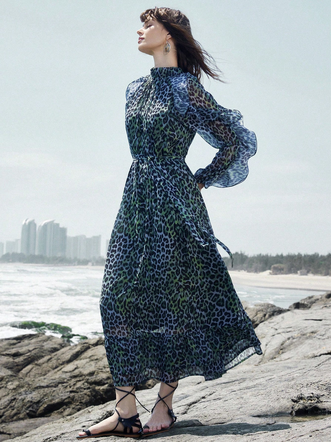 Rochie maxi SHEIN, mix culori