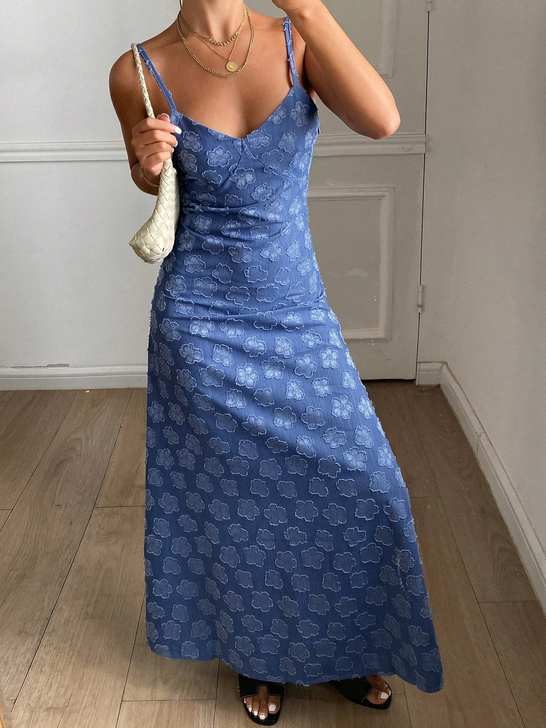 Rochie maxi SHEIN, albastru