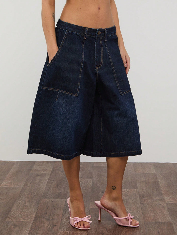 Pantaloni scurți SHEIN, negru