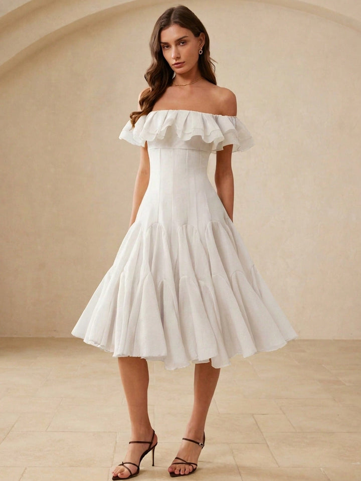 Rochie maxi SHEIN, bej
