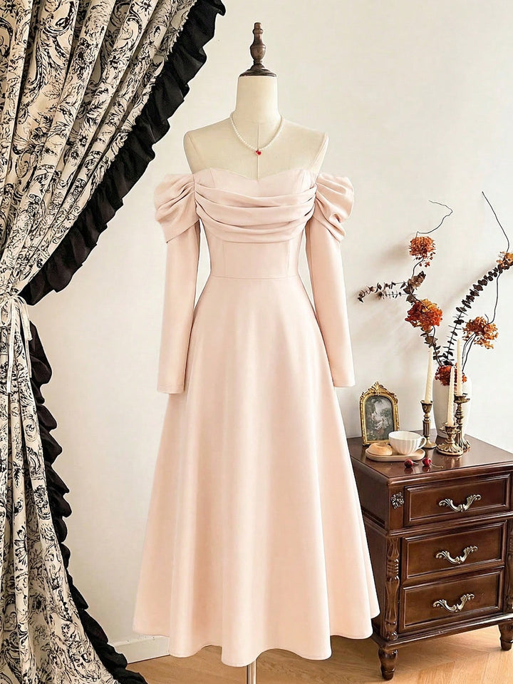 Rochie maxi SHEIN, bej