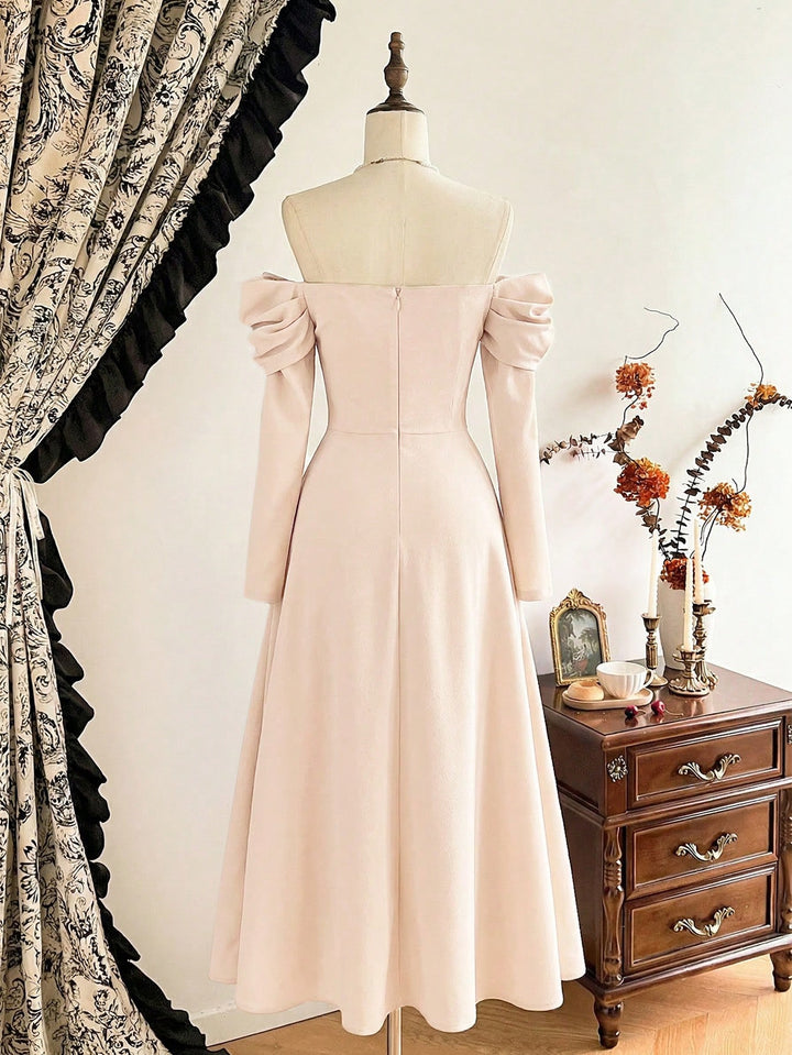 Rochie maxi SHEIN, bej