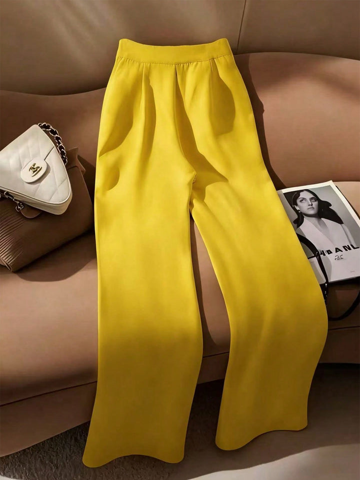 Pantaloni SHEIN, galben