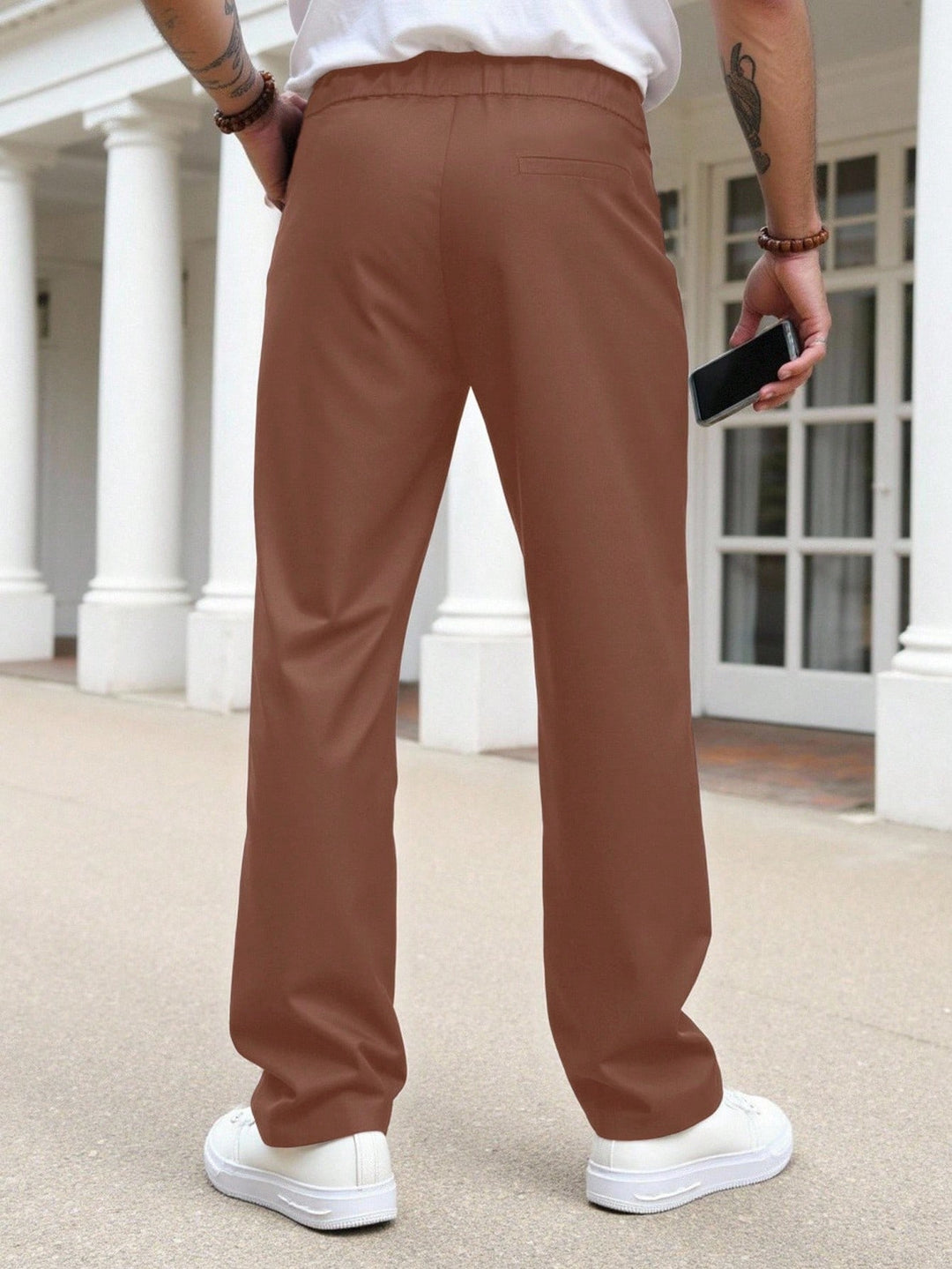 Pantaloni SHEIN, maro