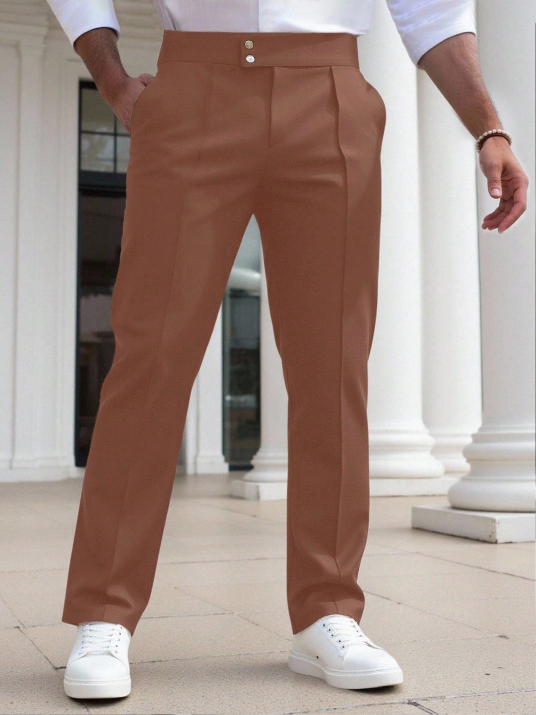 Pantaloni SHEIN, maro
