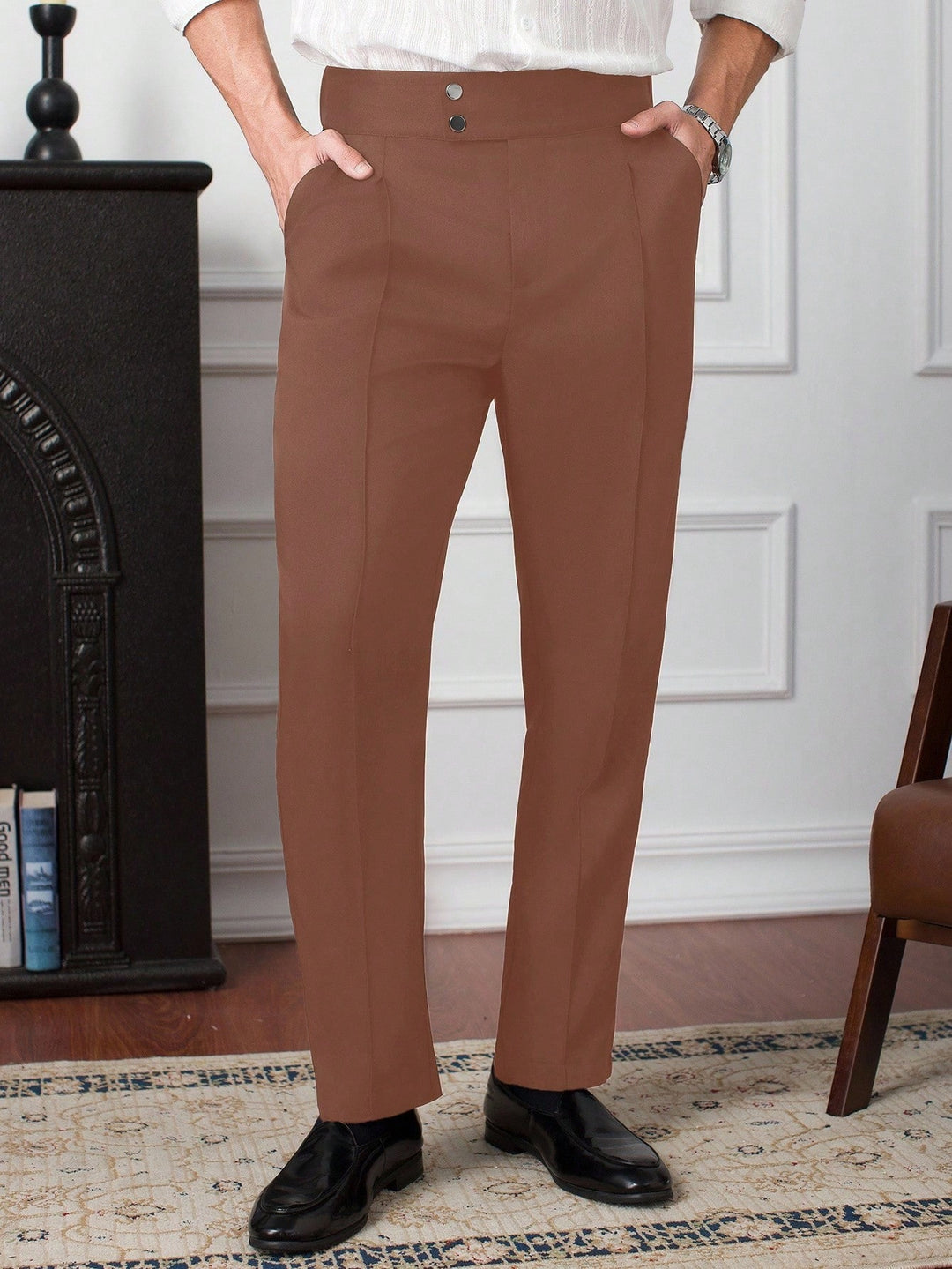 Pantaloni SHEIN, maro