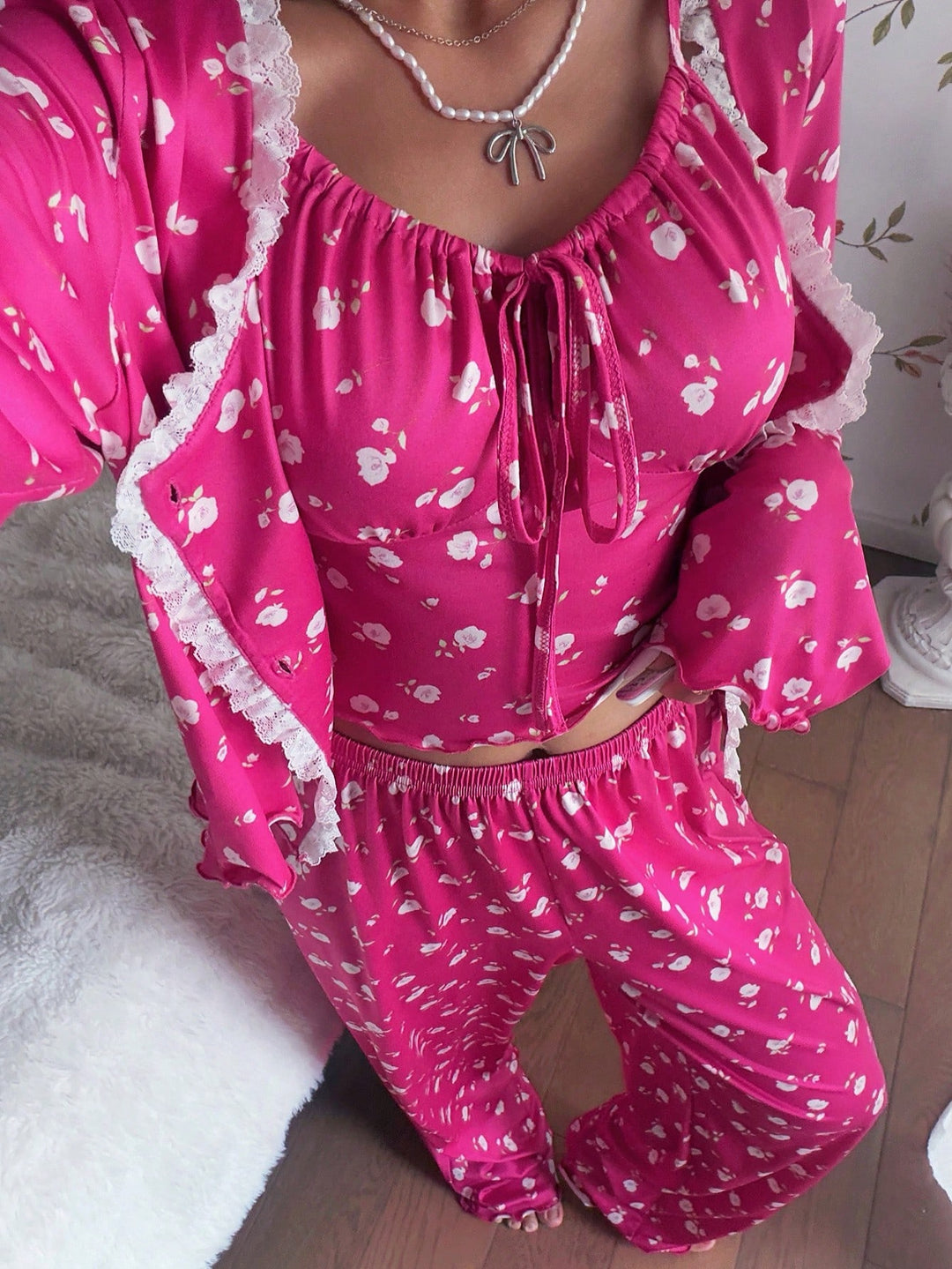 Maiou de pijama SHEIN, roz