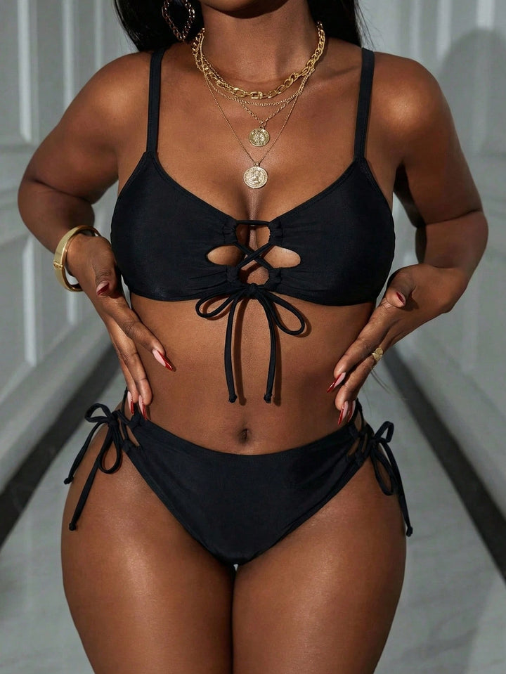 Set bikini SHEIN, negru