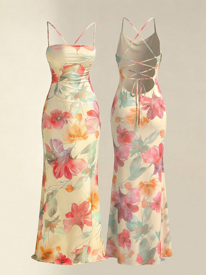 Rochie maxi SHEIN, mix culori