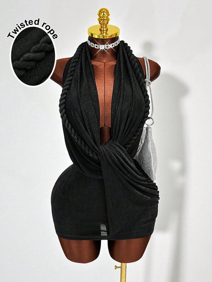 Rochie mini SHEIN, negru