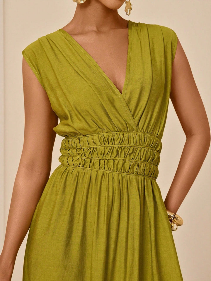 Rochie maxi SHEIN, verde
