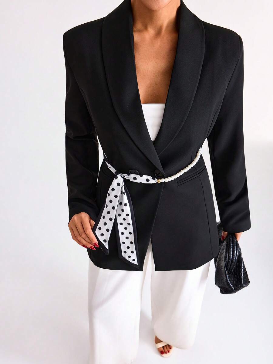 Sacou SHEIN, negru