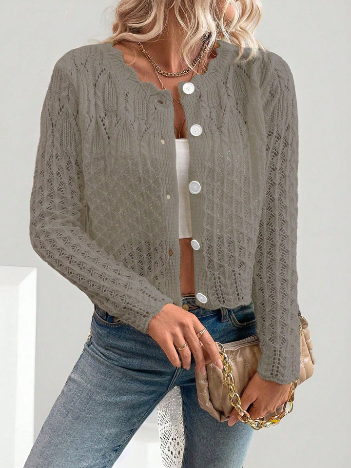 Cardigan SHEIN, maro