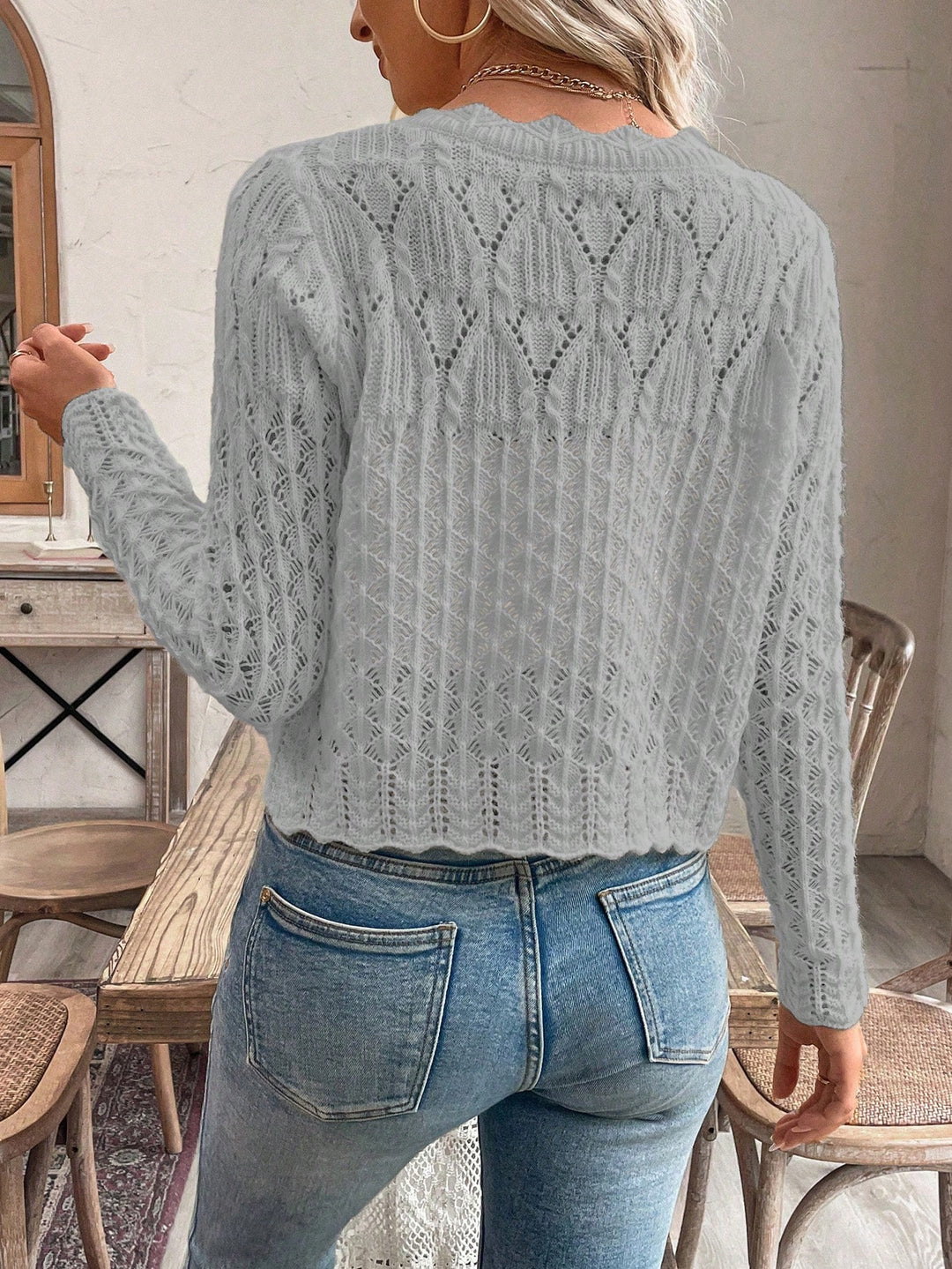 Cardigan SHEIN, gri