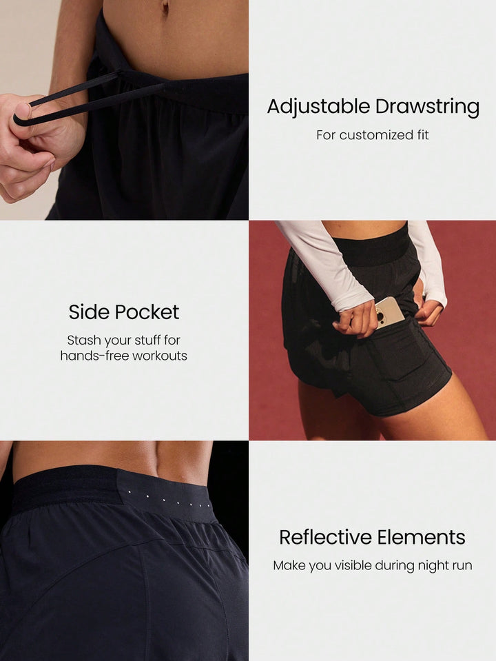 Pantaloni scurți SHEIN, negru