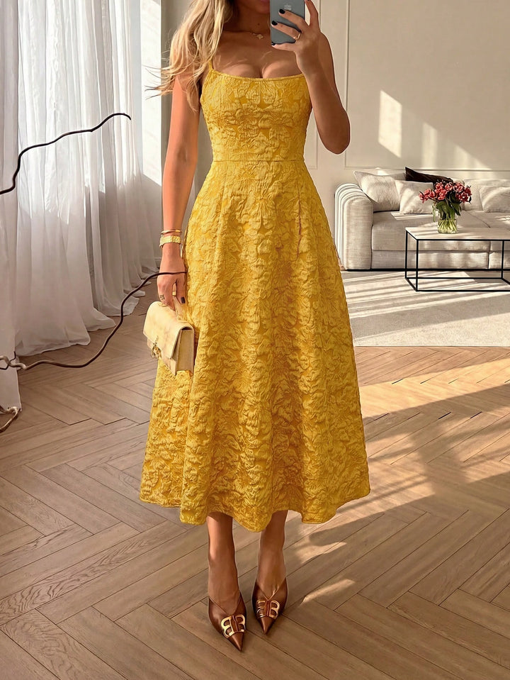 Rochie midi SHEIN, auriu