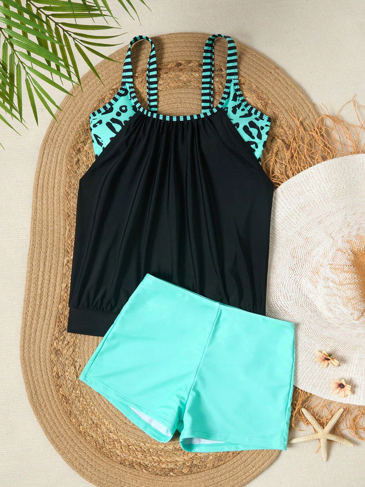 Costum de baie SHEIN, albastru