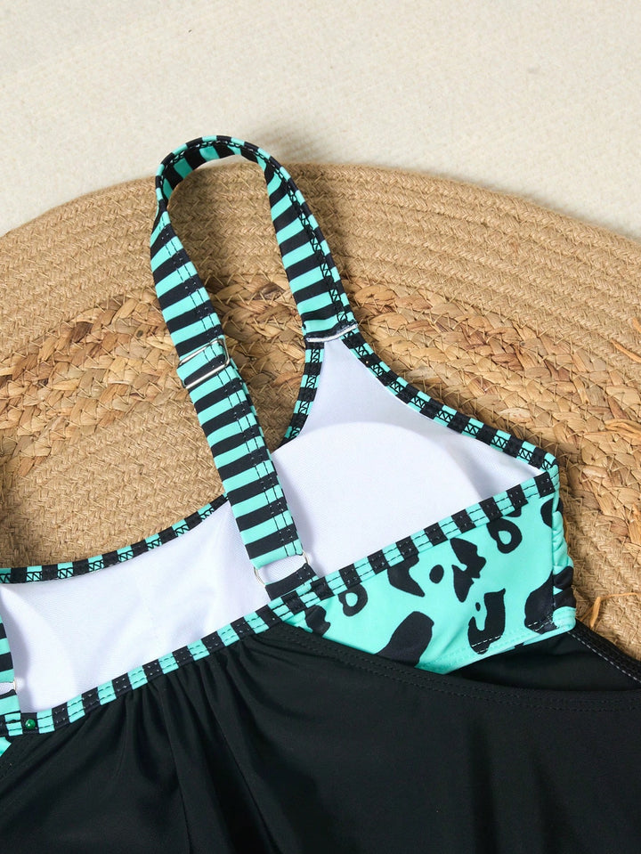 Costum de baie SHEIN, albastru
