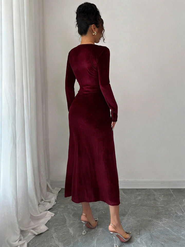 SHEIN maxi ruha, piros