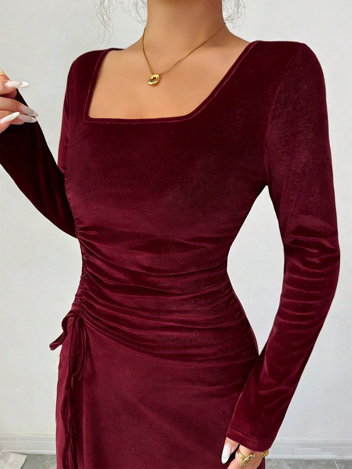 SHEIN maxi ruha, piros