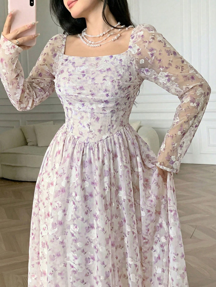 Rochie maxi SHEIN, mix culori