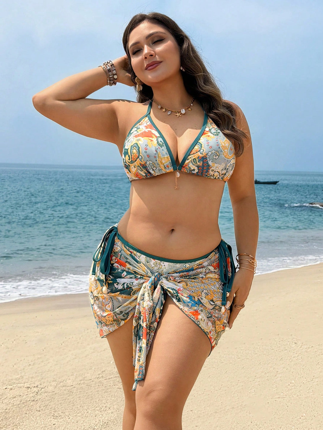 Set bikini de baie SHEIN, mix culori