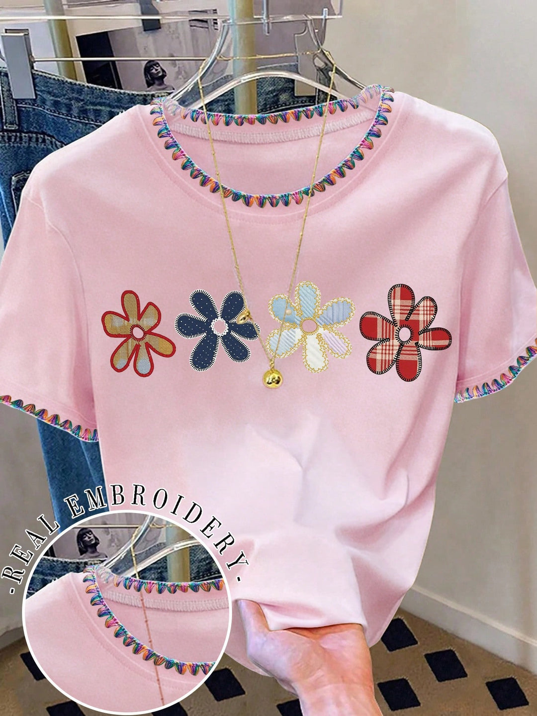 Tricou SHEIN, roz