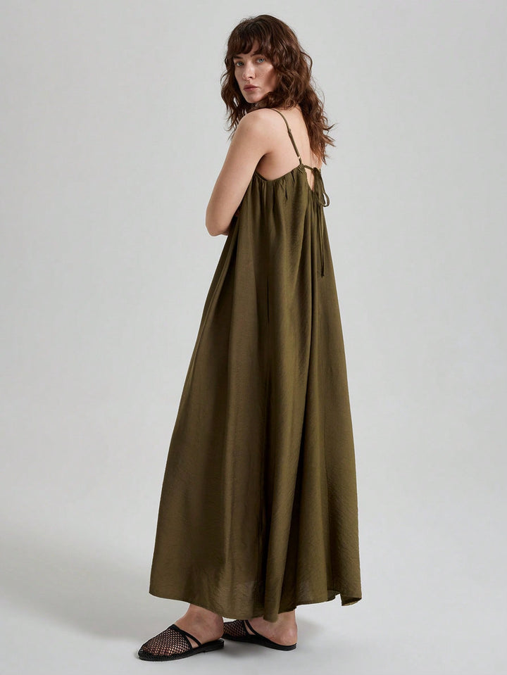 Rochie maxi SHEIN, kaki