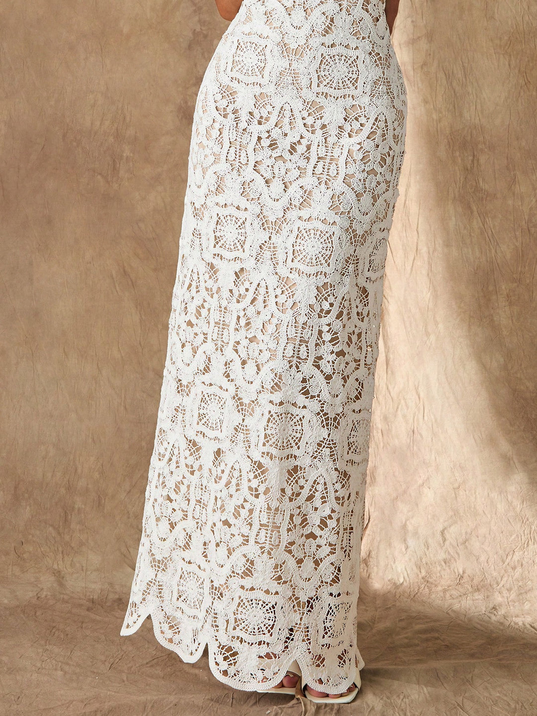 Rochie maxi SHEIN, alb