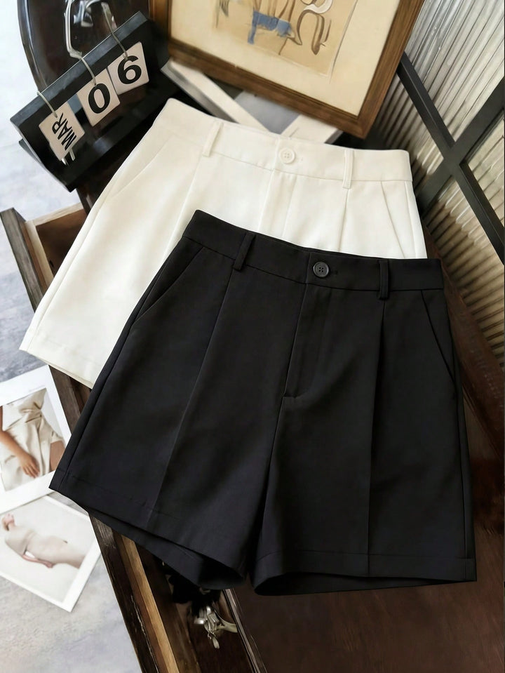 Pantaloni scurți SHEIN, negru