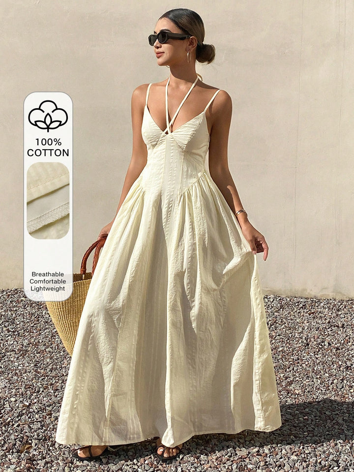 Rochie midi SHEIN, bej