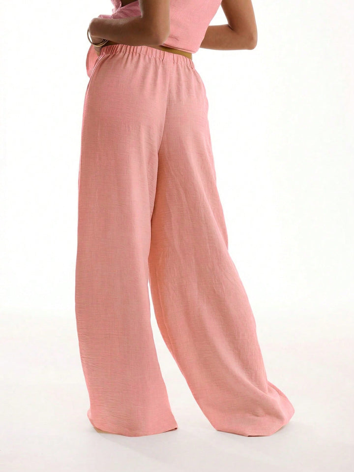 Pantaloni SHEIN, roz