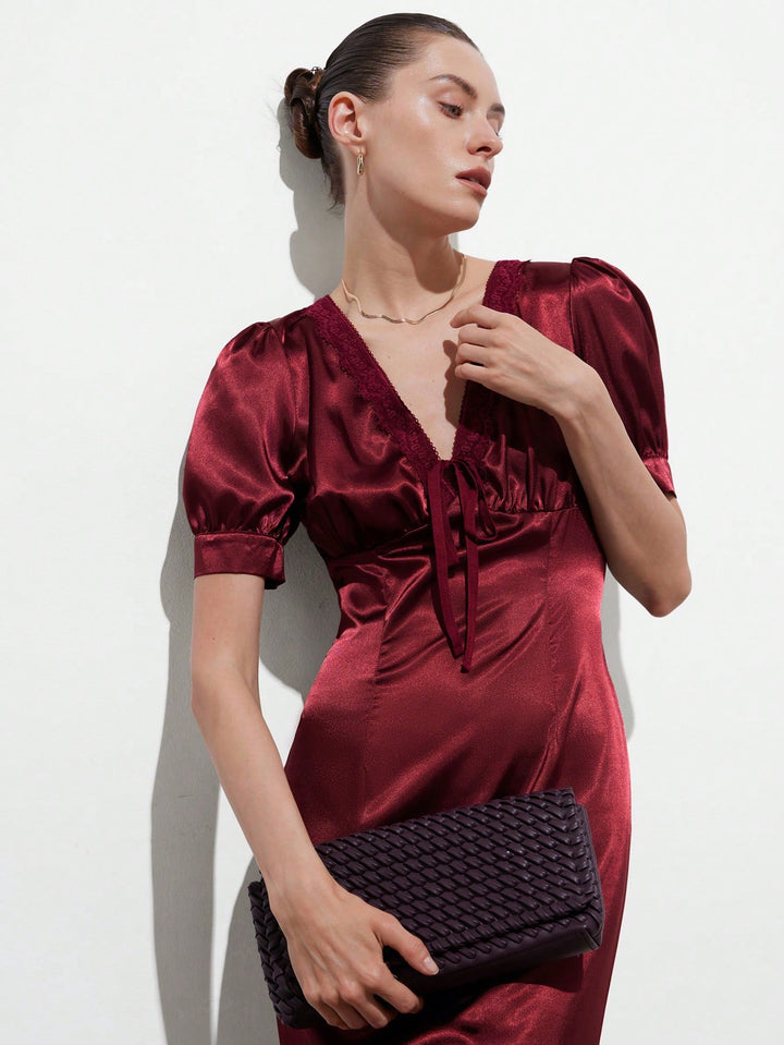 Rochie maxi SHEIN, vișiniu