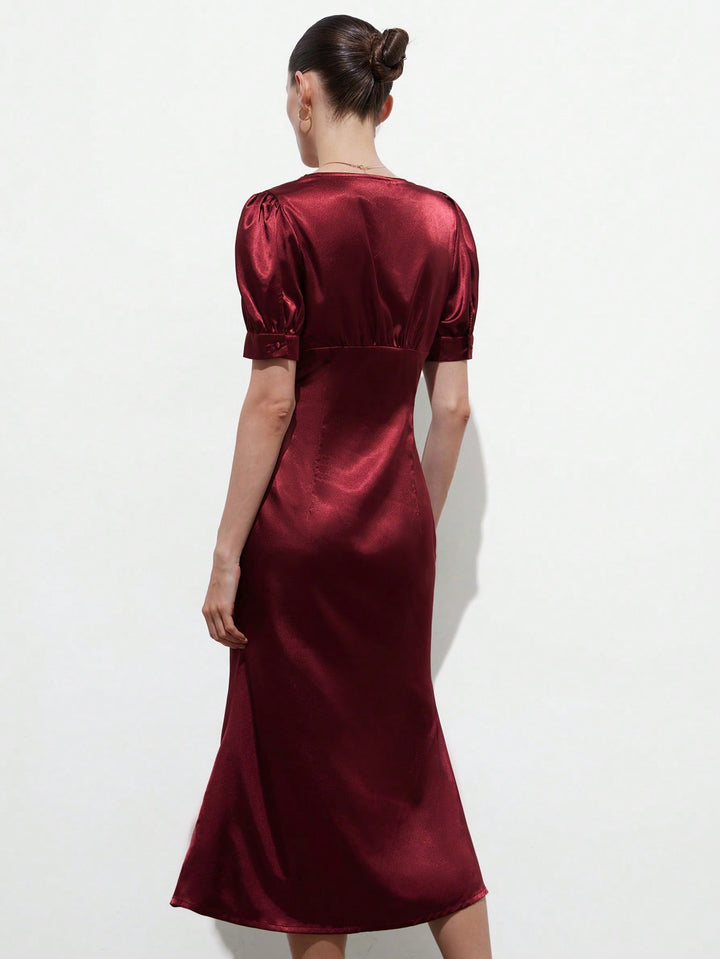 Rochie maxi SHEIN, vișiniu