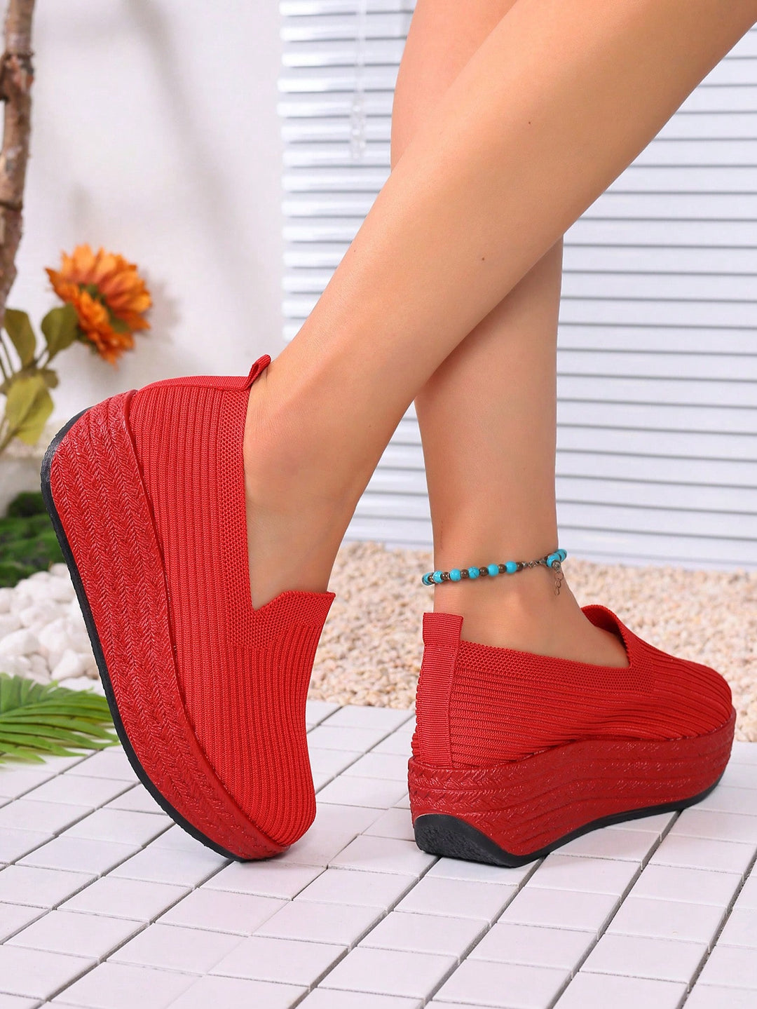 Pantofi sport SHEIN, roșu