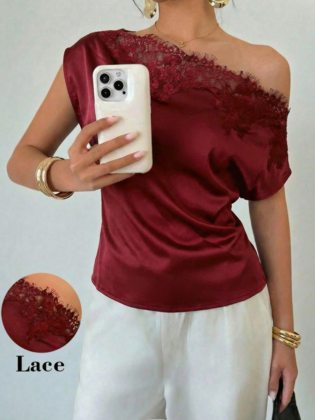 Bluza SHEIN, vișiniu