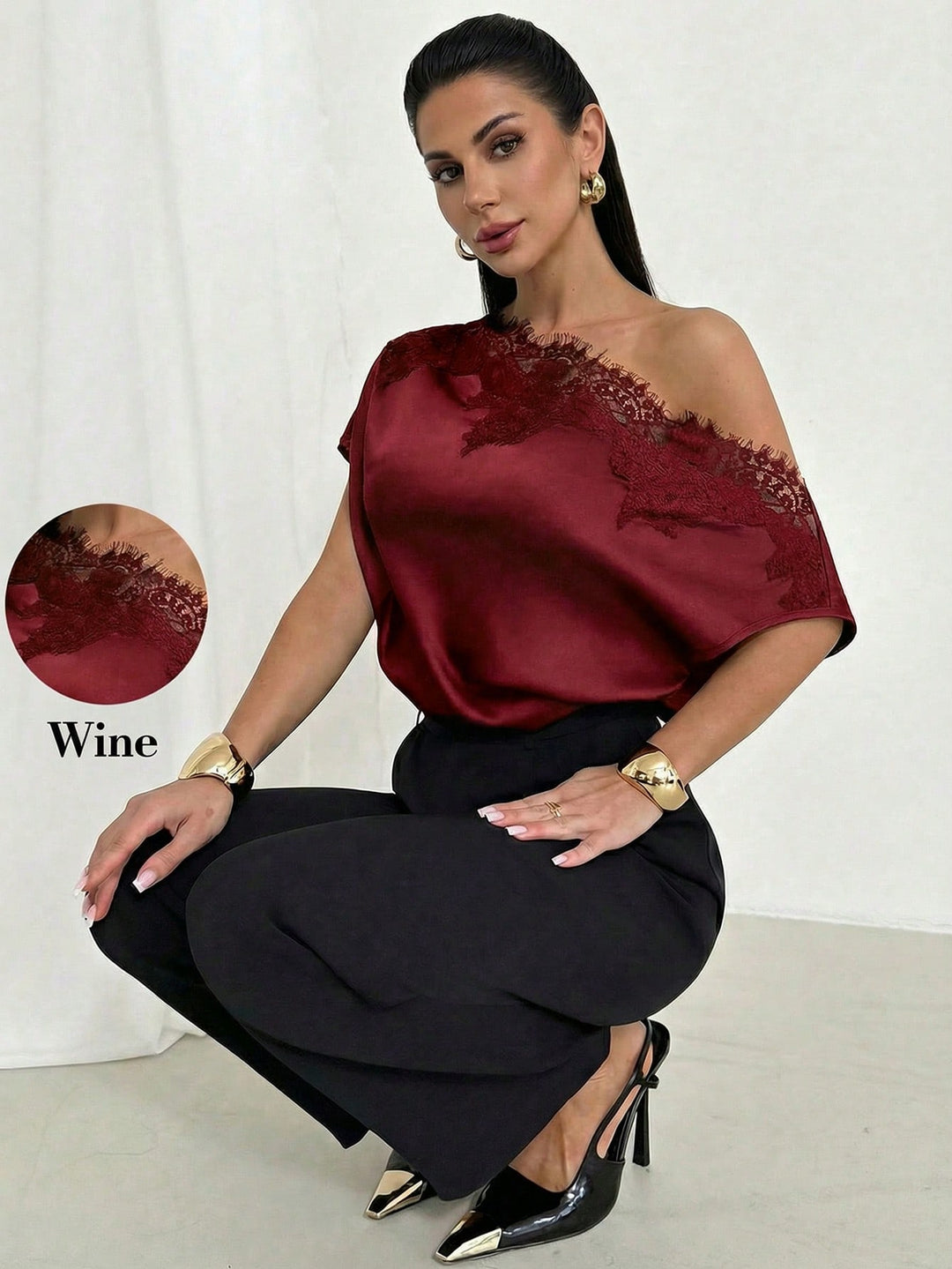 Bluza SHEIN, vișiniu