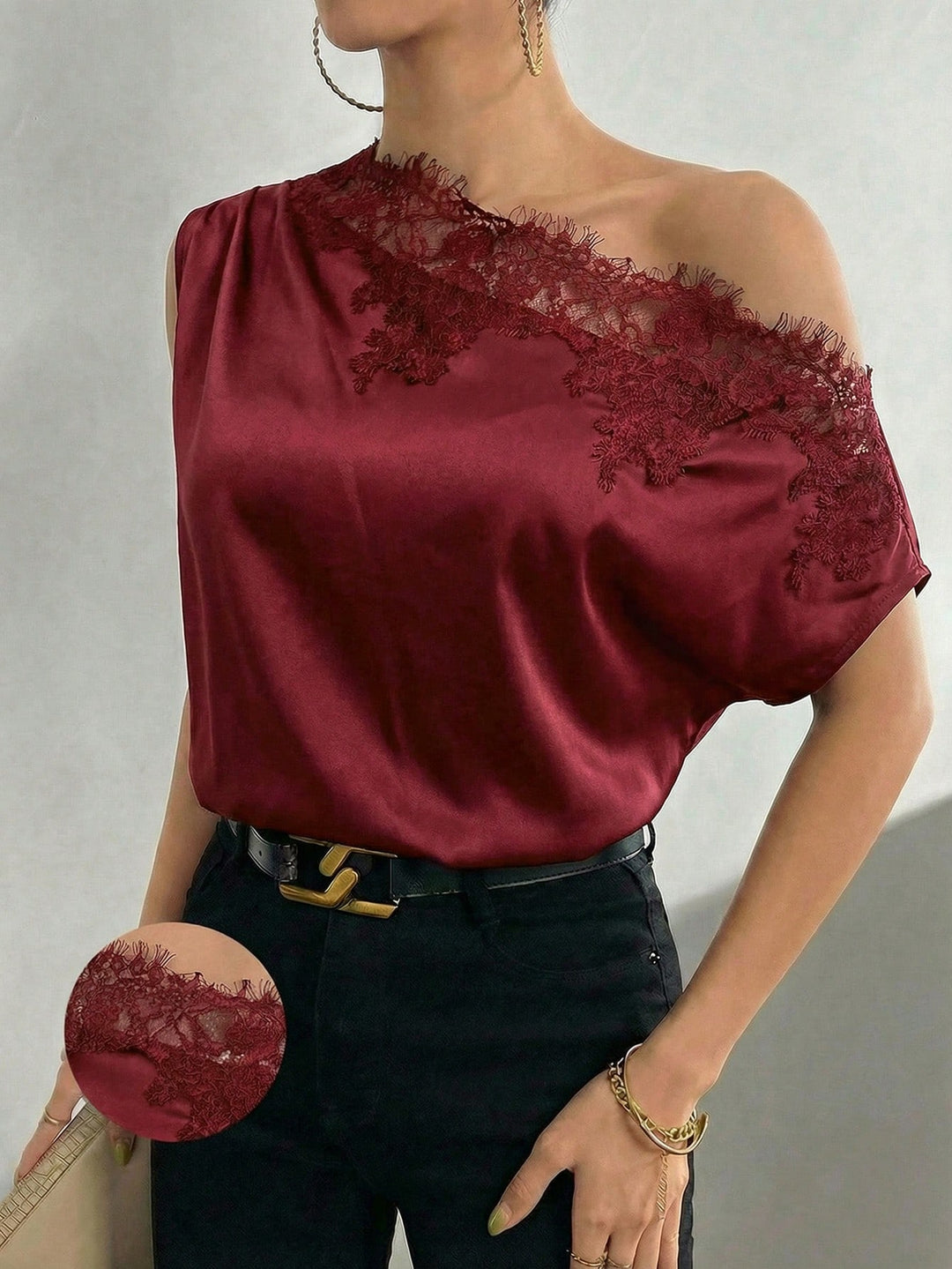 Bluza SHEIN, vișiniu