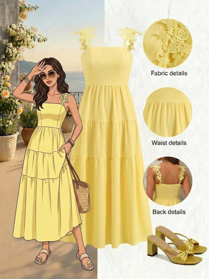 Rochie maxi SHEIN, galben
