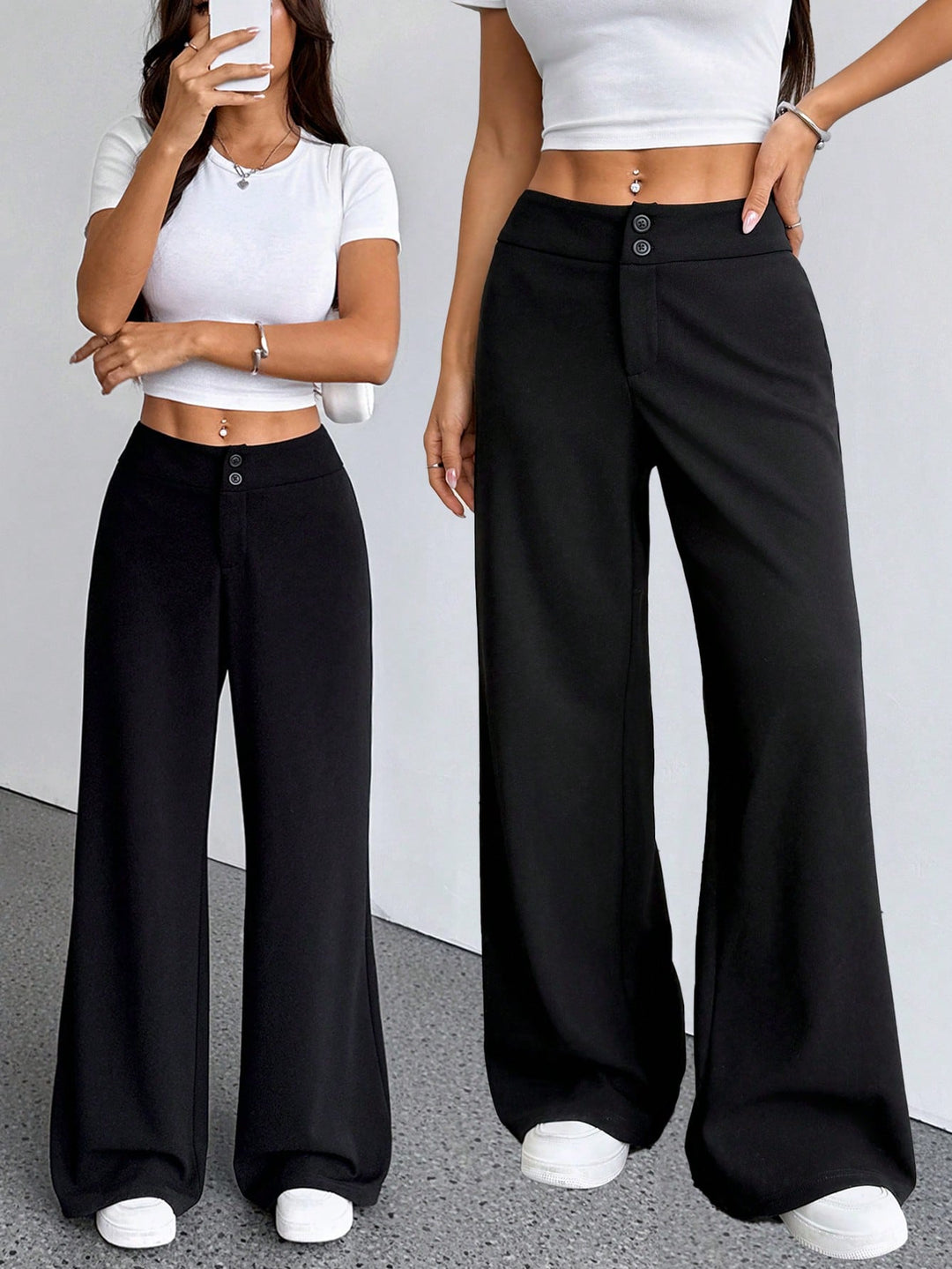 Pantaloni SHEIN, negru