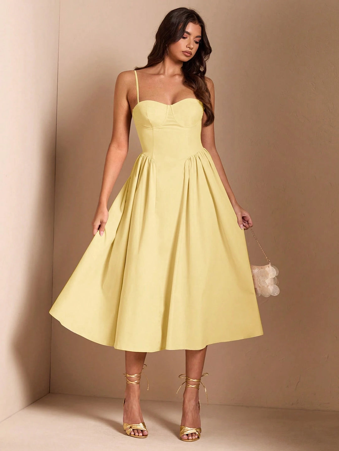 Rochie maxi SHEIN, galben