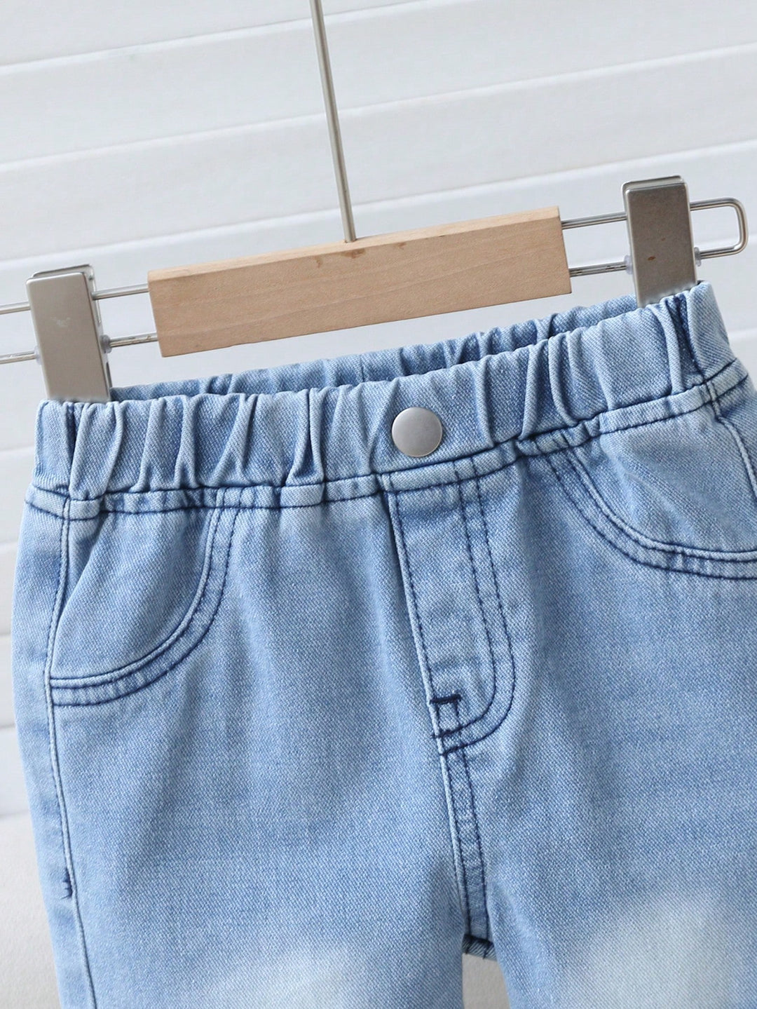 Pantaloni scurți denim SHEIN, albastru