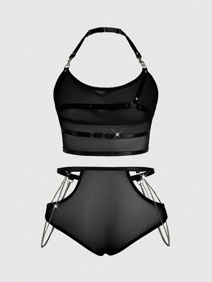 Set de lenjerie SHEIN, negru