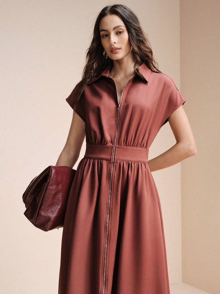 Rochie maxi SHEIN, maro