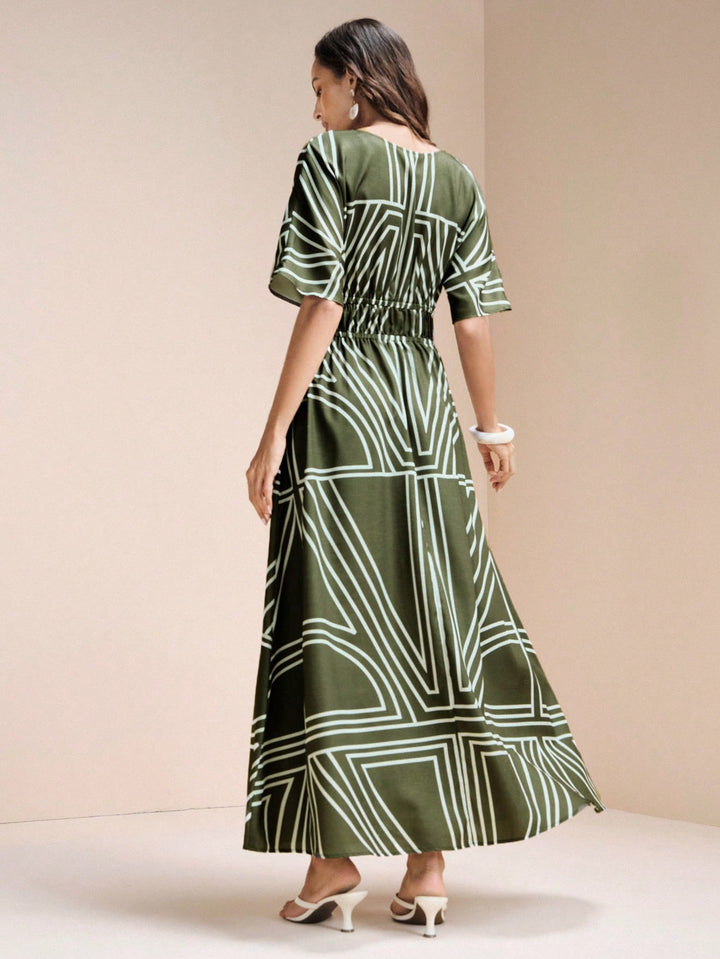 Rochie maxi SHEIN, verde