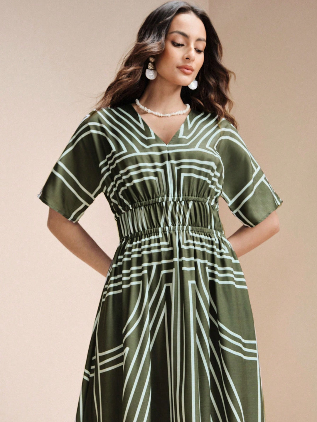 Rochie maxi SHEIN, verde