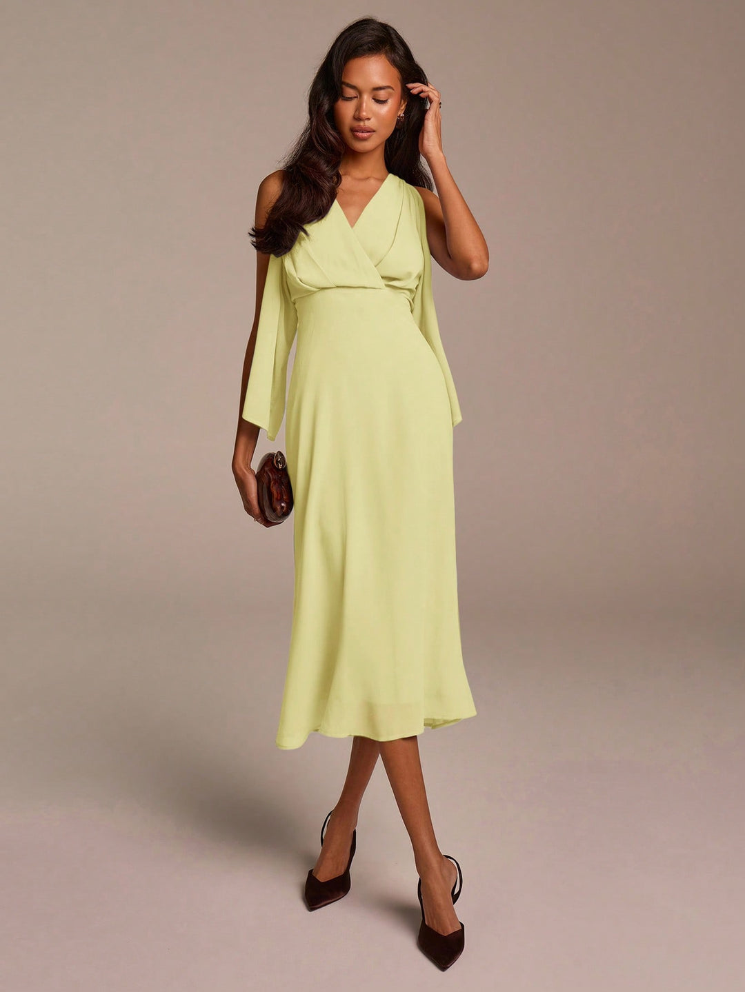 Rochie midi SHEIN, galben