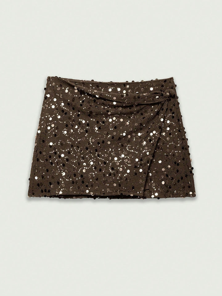 Fustă pantalon SHEIN, maro