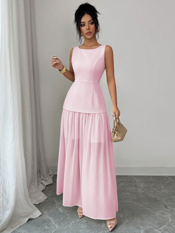 Rochie maxi SHEIN, roz