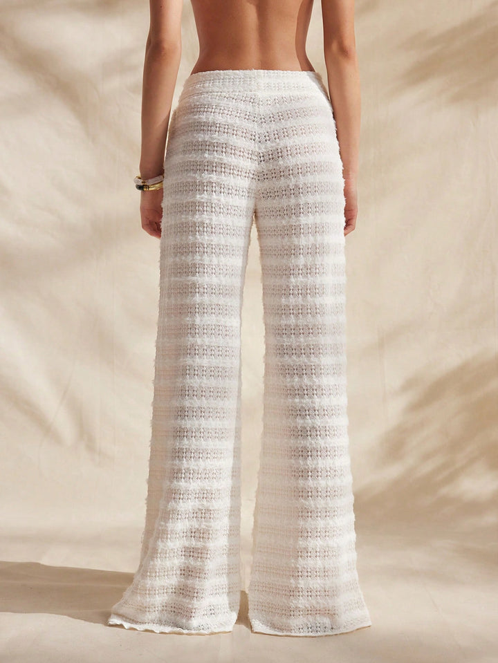 Pantaloni SHEIN, alb